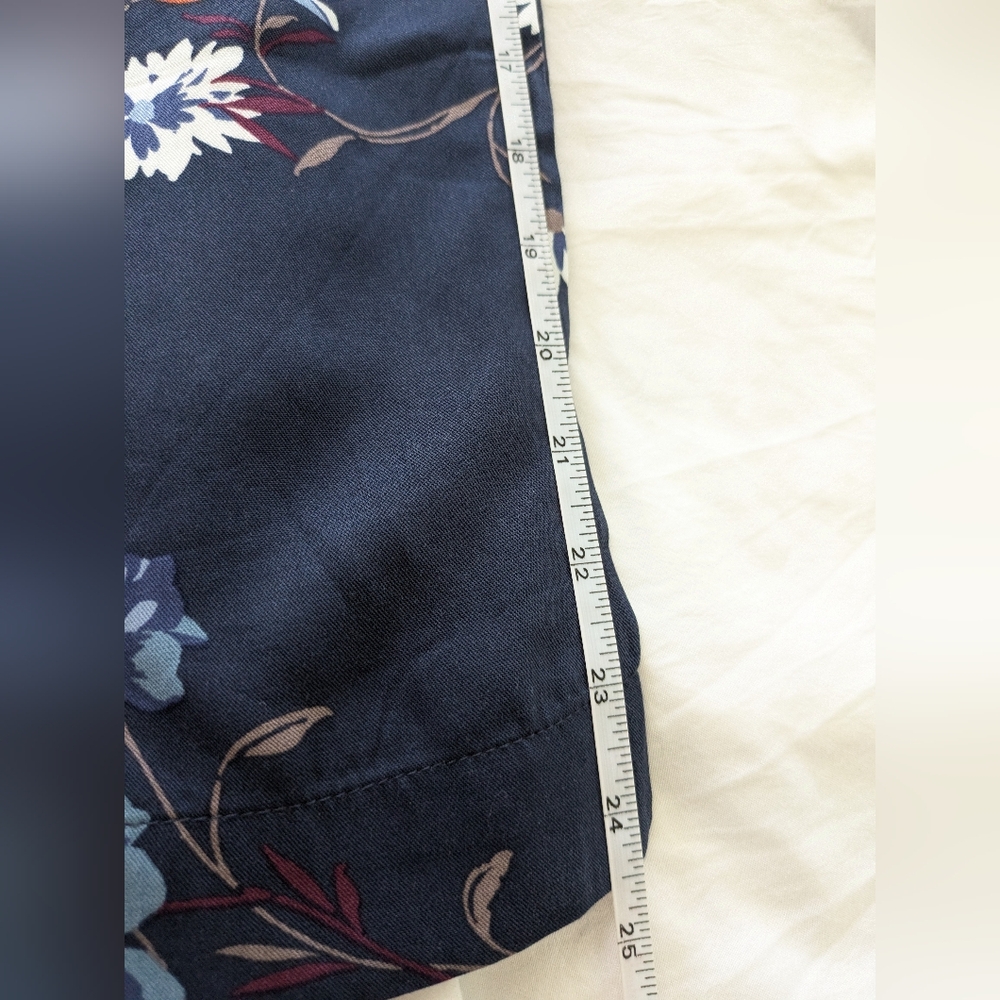 NWT JESSICA‎ SIMPSON Navy Blue Floral "CADIE" PULL ON PANTS XS - Picture 11 of 11